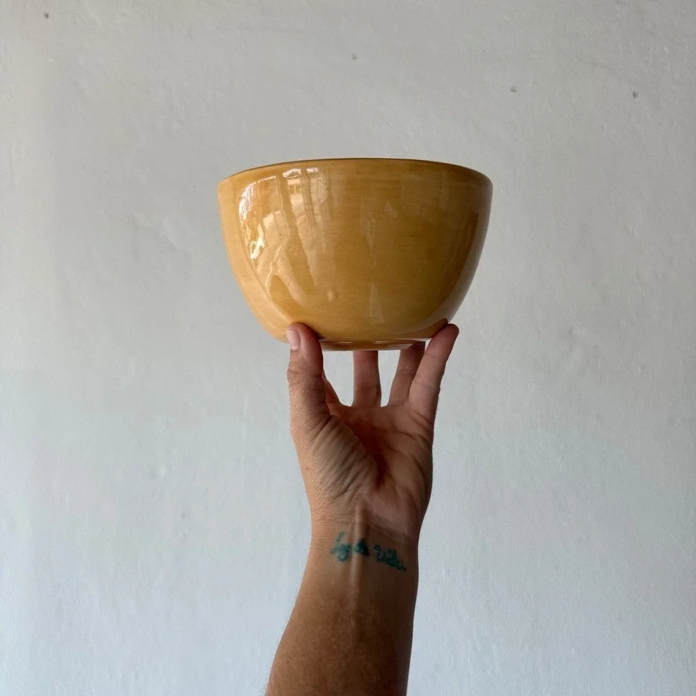 Vintage Pottery Barn‎ Sausalito Amber Cereal Bowl Set 6pc Mexico